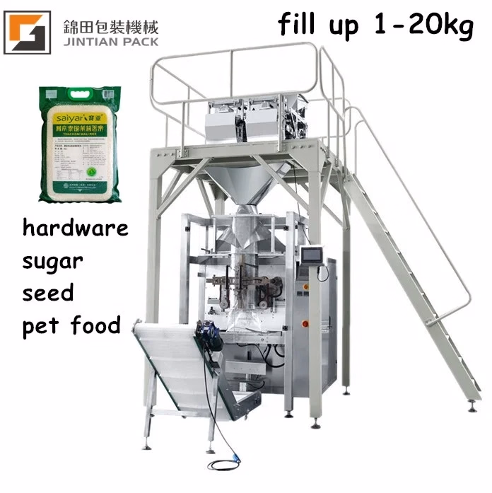 Jt-920s Vertical Packing Machine for Food Granule 5kg 10kg 15kg Rice Bean Wheat Large Bag