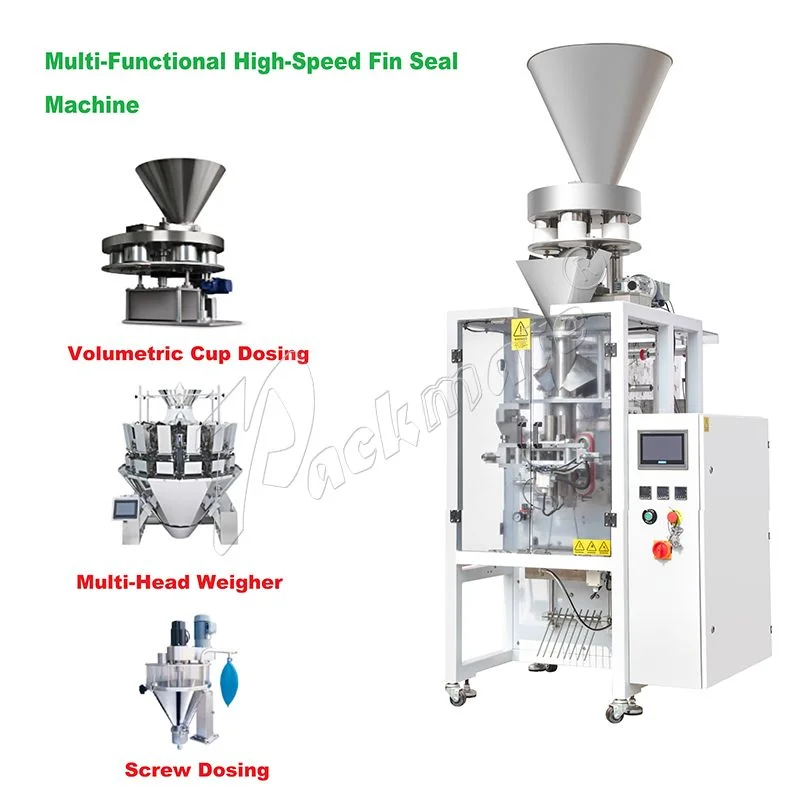 Fully Compatible Multi-Functional Seasoning Food and Medicine High-Speed Fin Seal Machine | Packmate Machinery