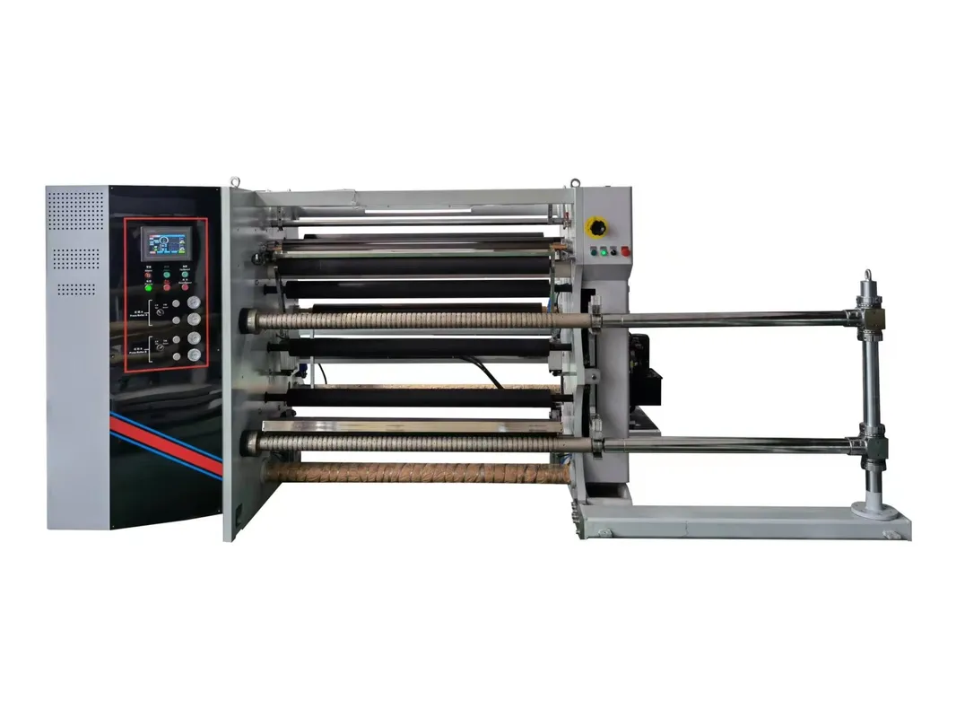 HJ-C2000-III Slitting Rewinder With PLC Components For 600mm Diameter & 450m/Min Speed