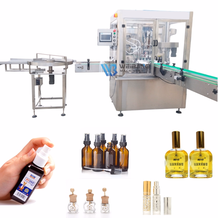 Fully Automatic Perfume Filling and Capping Packing Machine Perfume Bottle Crimping Machine