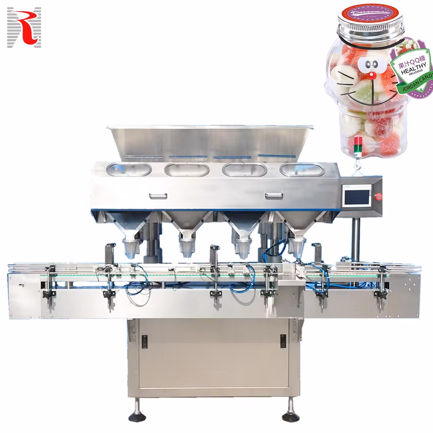 Mutil Channel Type Automatic Electronic Candy Pill Tablet Capsule Counting Bottle Filling Machine