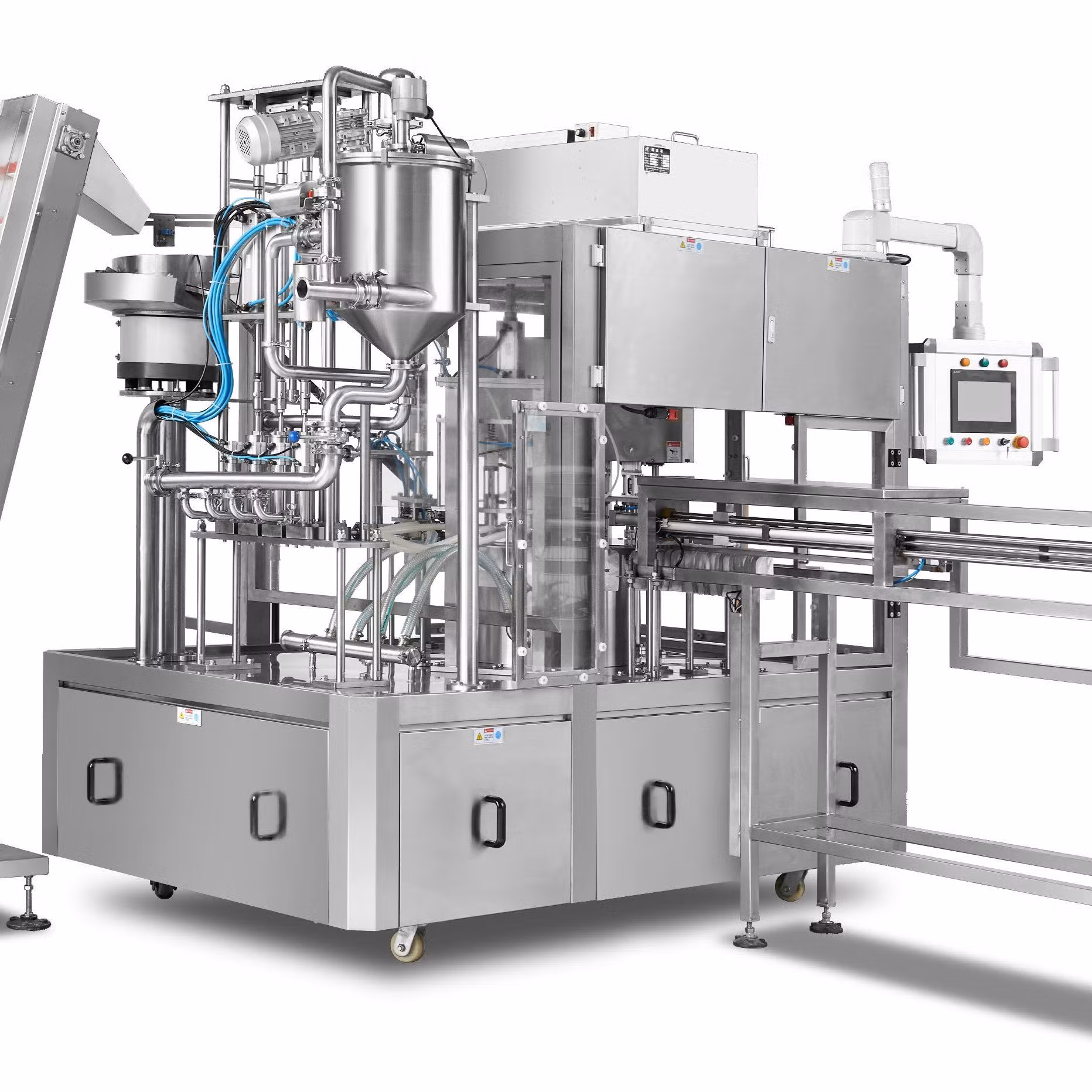 Automatic Center Spout Pouch Filling and Capping Machine with Advanced Features