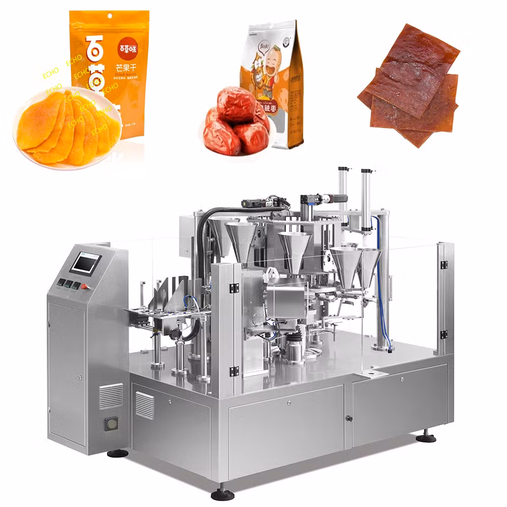 Multifunction Automatic Rotary Doypack Packing Machine for Meat Slice
