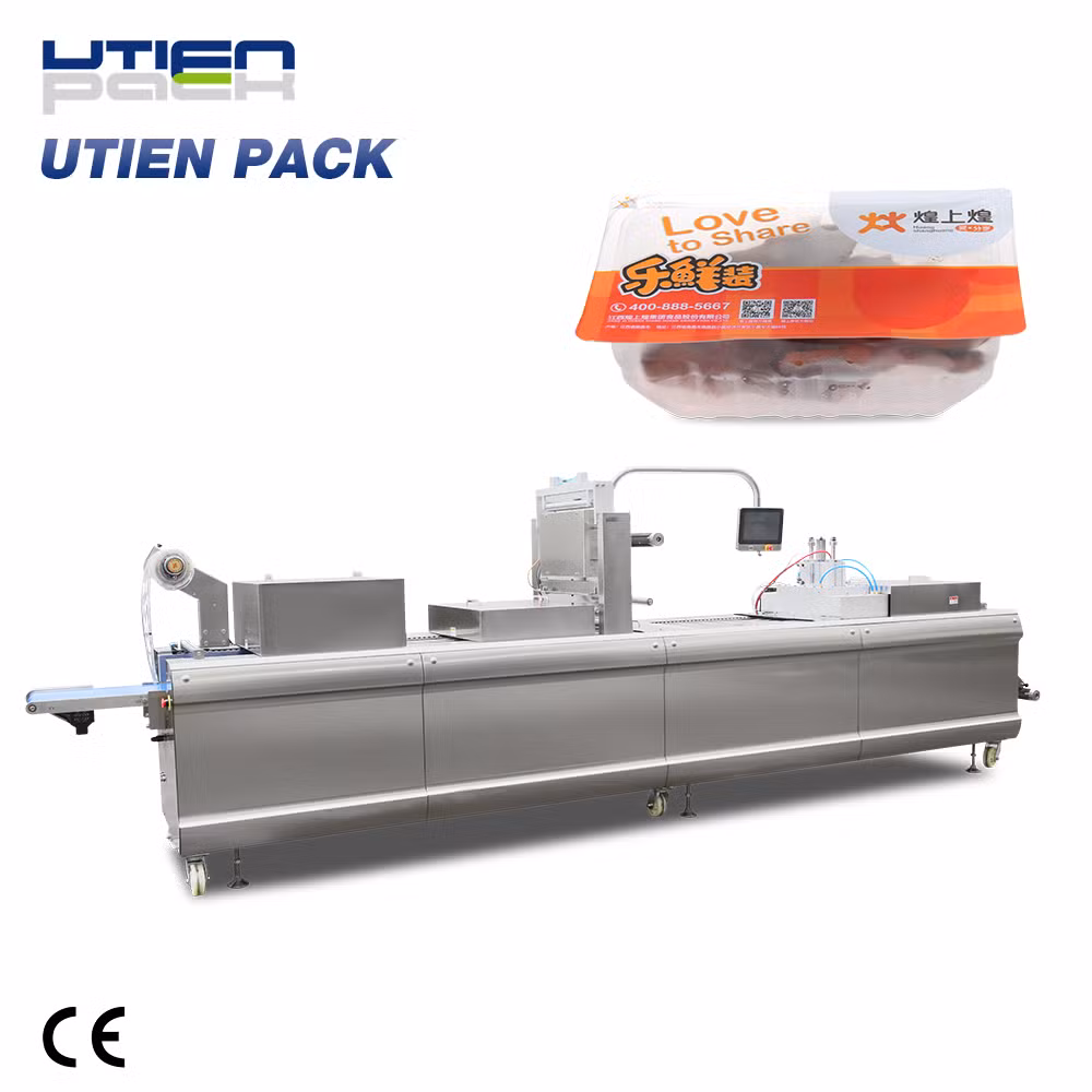 Automatic Pasta Noodle thermoforming Vacuum MAP Packaging Machine