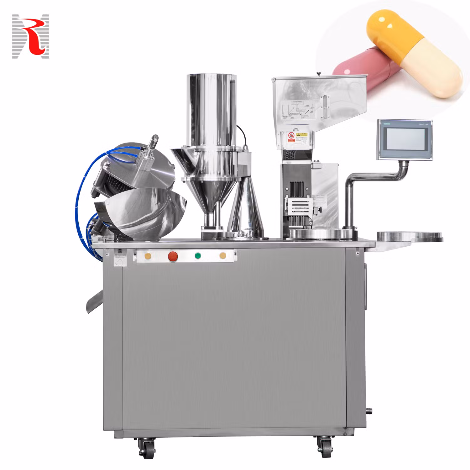 Semi Auto Hard Empty Powder Semi Automatic Capsule Filling Machine