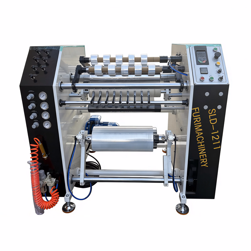 Sld-1211 Stretch Film Slitting Rewinding Machine/High Speed Wrapping Film Slitter