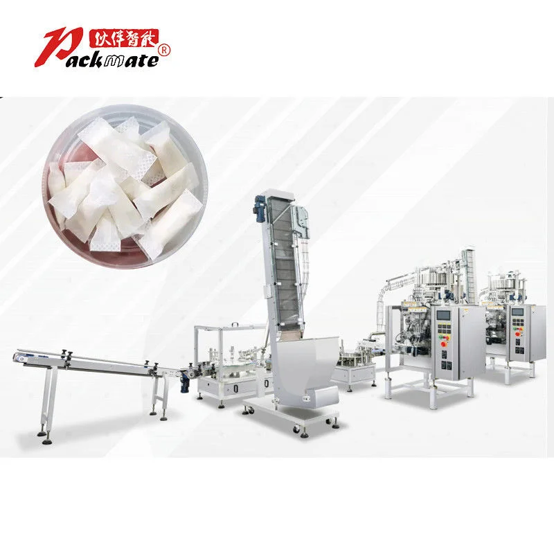 Double High Speed Single Lane Host Machine Support Flat Cutting Snus Pouch Granule And Powder Automatic Packing Line | Packmate Machinery