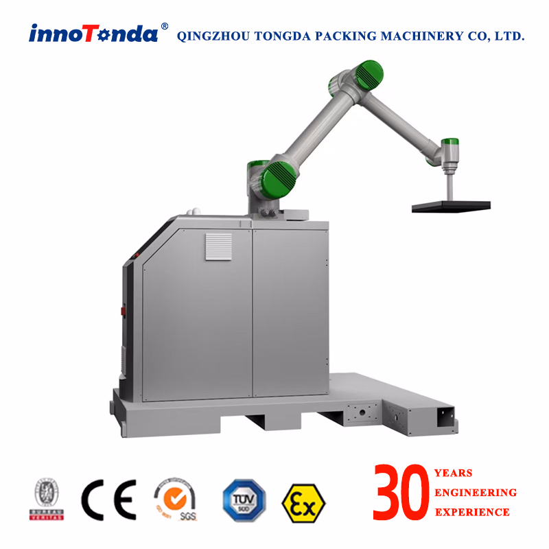 Automatic Carton Box Palletizing Robot Arm Palletizer for Beer Yogurt Milk Carton
