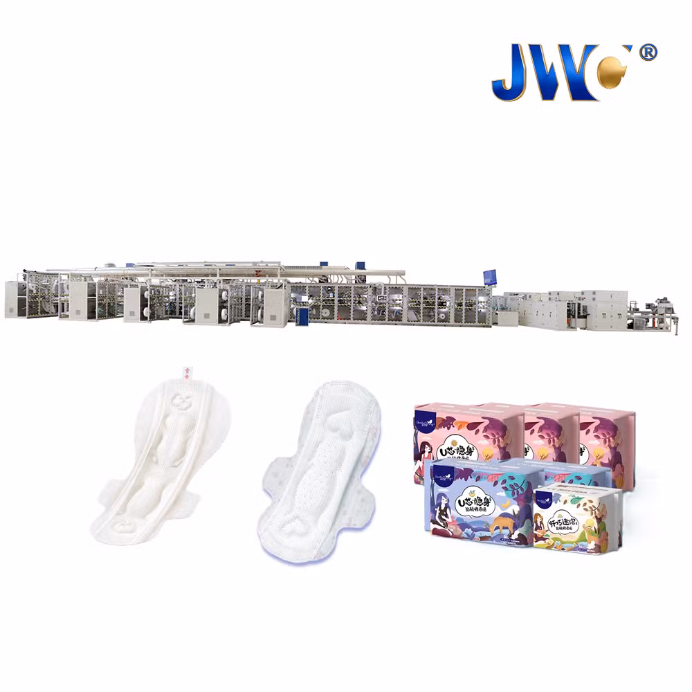 Women Disposable Biodegradable Sanitary Pads Manufacturing and Packing Machine
