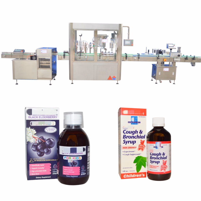 Automatic Liquid Filling and Capping or Crimping Machine