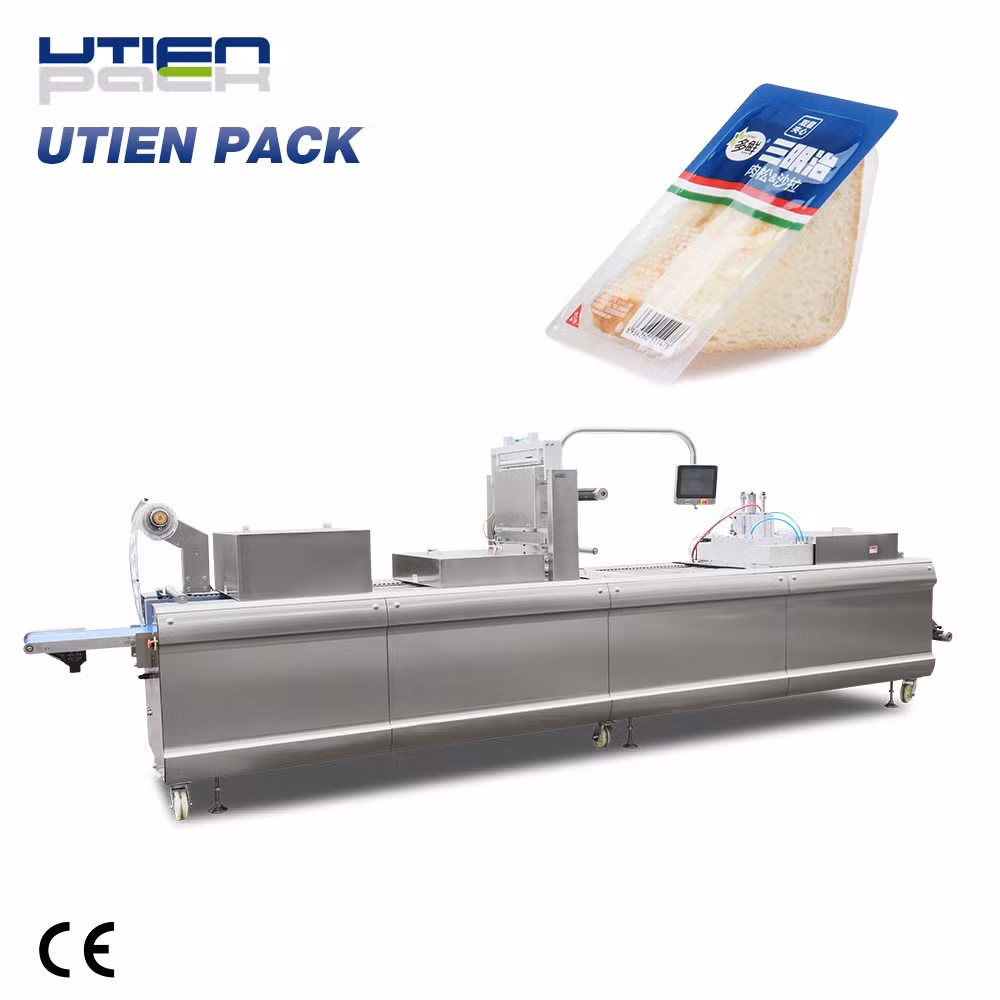 Good Sales Automatic Film Thermoformer Vacuum Gas Filling Sandwich Packing Machine (DZL)