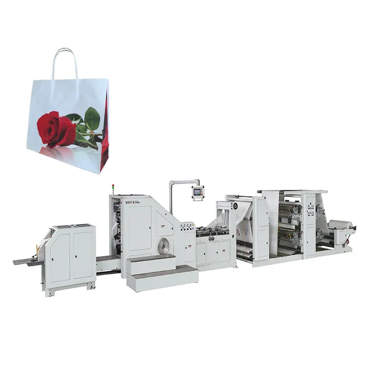 Productionspeed 30-80 Bags per minute Paper Bag Production Equipment with PLC Control System Offering and Stable Operation