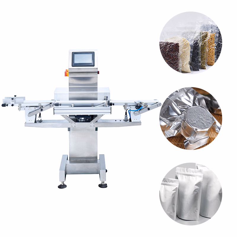Good Price High Precision Automatic 5-200g Weight Checking Online Check Weigher Machine with Conveyor Belt Working for Food Packing Machinery Factory
