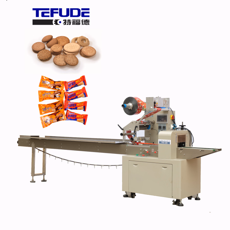 3 Side Seal Pillow Bag Horizontal Wrapper Flow for Chocolate Packing Machine