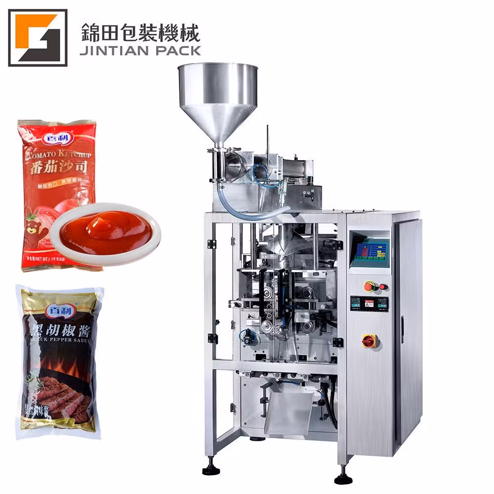 Top Selling Auto Liquid Filler 50-500ml Sachet Packaging for Sauce Vinegar Edible Oil Packaging Machine