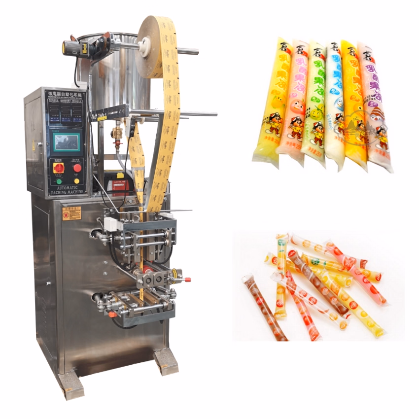 High Speed Automatic Liquid Ice Lolly Plastic Sticks Packing Machine