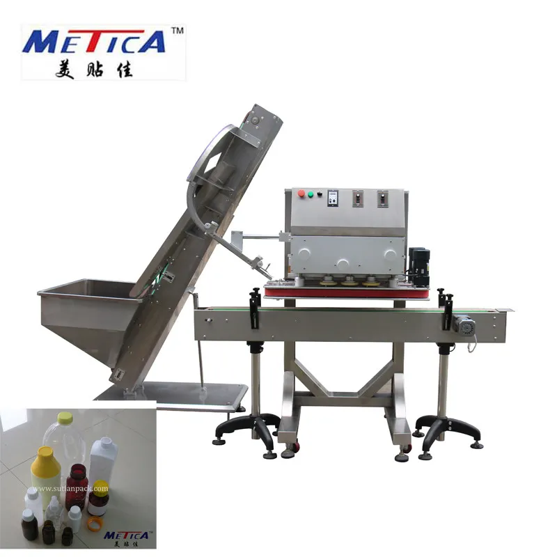 PLC Control Linear Type Capping Machine for Bottles with Height of 50-250mm