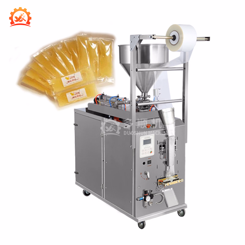 Fully Automatic Mini Pouch Chilli Jam Peanut Butter Honey Sachet Packaging Machine