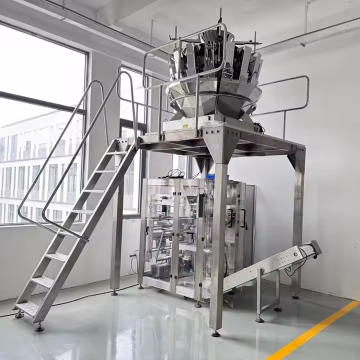 Multi Heads Vertical Packing Noodles, Frozen Foods, Chips, Fresh Fruits Packaging Machine