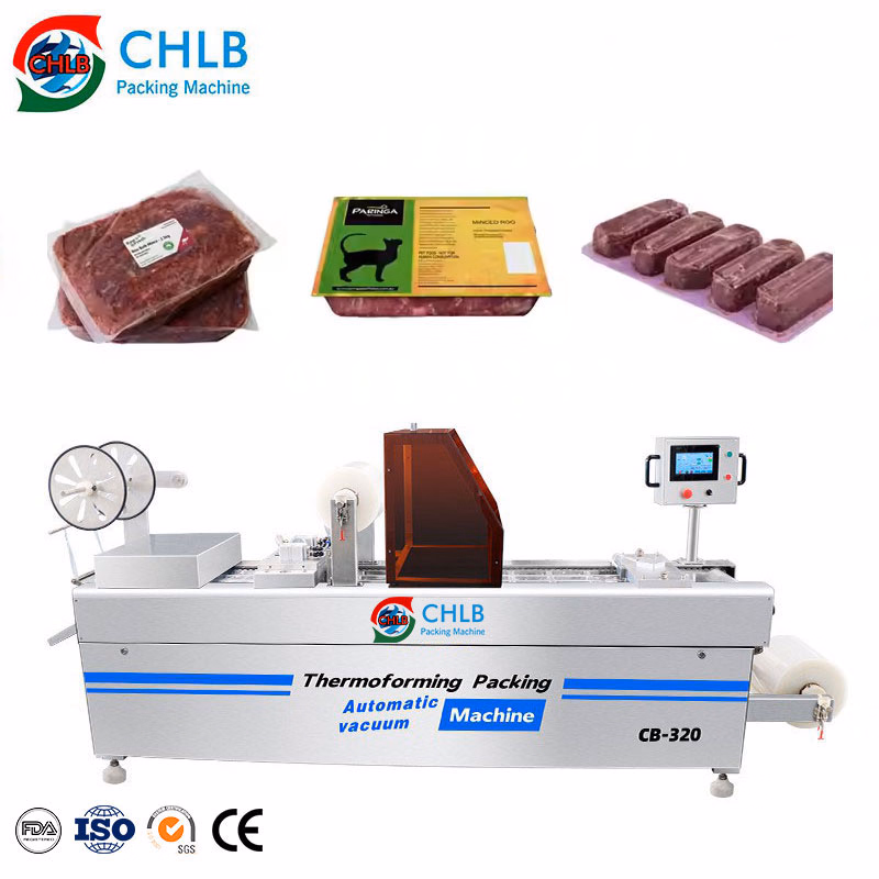 Fully Automatic Automatic Thermoforming Dates Vacuum Packing Machine Meat Stretch Filmvacuum Packaqing Machinemanufacturer