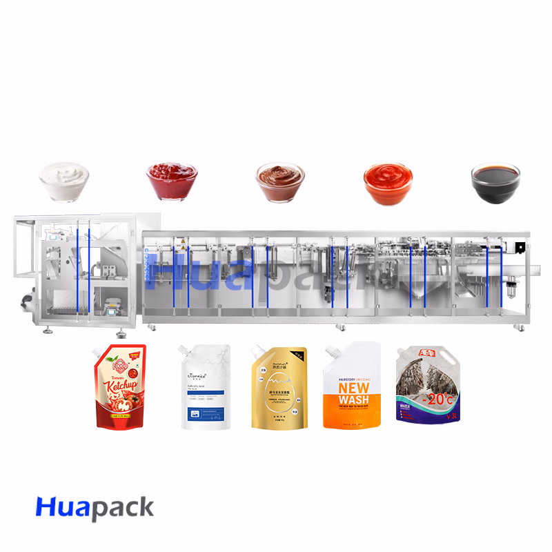 Automatic Stand up Top Spout Juice Pouch Doypack Packing Machine