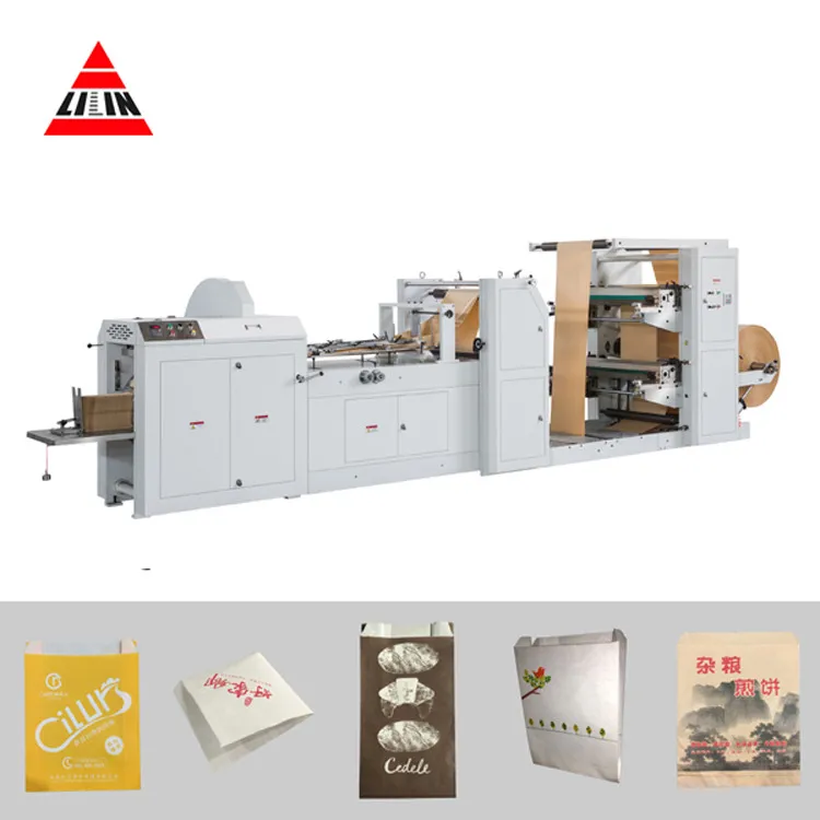 CMYK Flexo Printer Paper Shopping Bag Making Machine 50. Hz 60. Hz Power Supply Total Power 15 KW Suitable for Large Scale Packaging