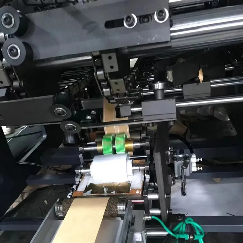 High Speed Kraft Paper Bag Making Machine 300 pcs/min , Twisted Paper Rope Handle Making Machine
