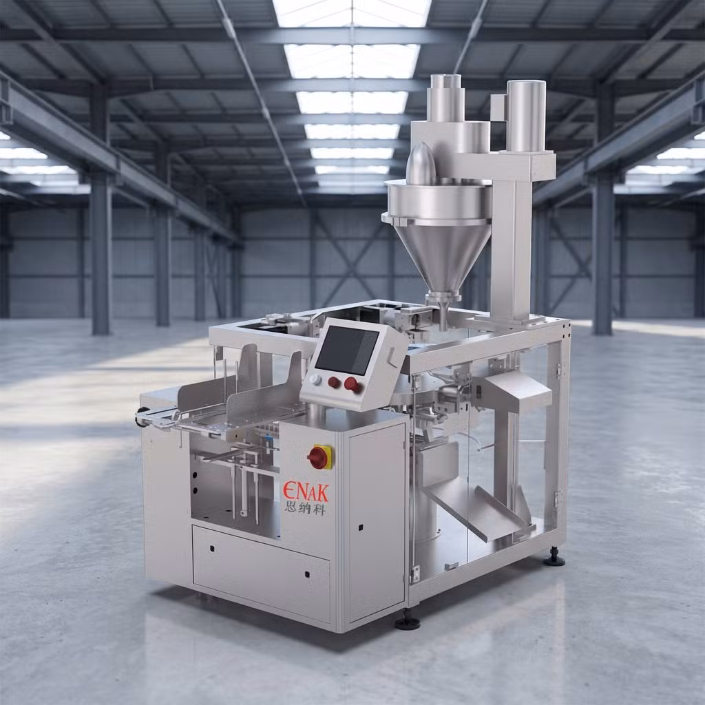 Compact Design High Speed Premade Pouch Packing Machine for Powder Milk Packaging Solutions