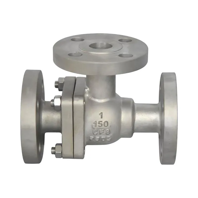 1 Inch 3 Way Ball Valve T Port CF3 Cast Steel 150lb RF Flange Manufacturer & Factory - WKT VALVE