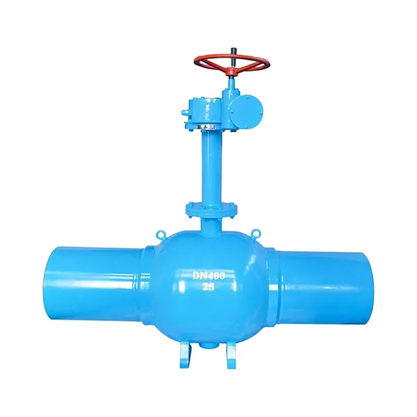 Gear Box Butt Weld All Welded Ball Valve DN400 PN25 with Extended Stem Manufacturer & Factory - WKT VALVE