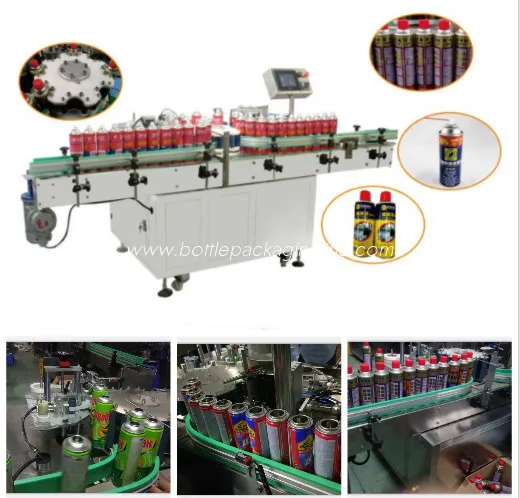 Air Freshener Can Sticker Labelling Machine Stainless Steel Material