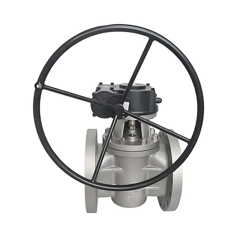 Soft Sealing Plug Valve Carbon Steel WCB 10” 300LB RF Flange Sleeve Type With Gear Box Manufacturer & Factory - WKT VALVE