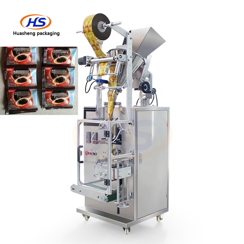 HS240F 3 Side Seal 4 Side Seal Instant Coffee Sachet Packing Machine with Auger Filler | China Packing Machines