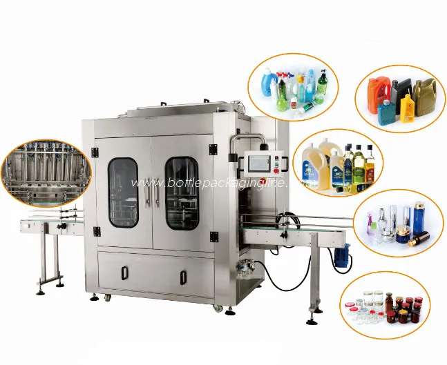Fully Automatic Bottling Line Equipment No Missed Filling For Daily Chemicals