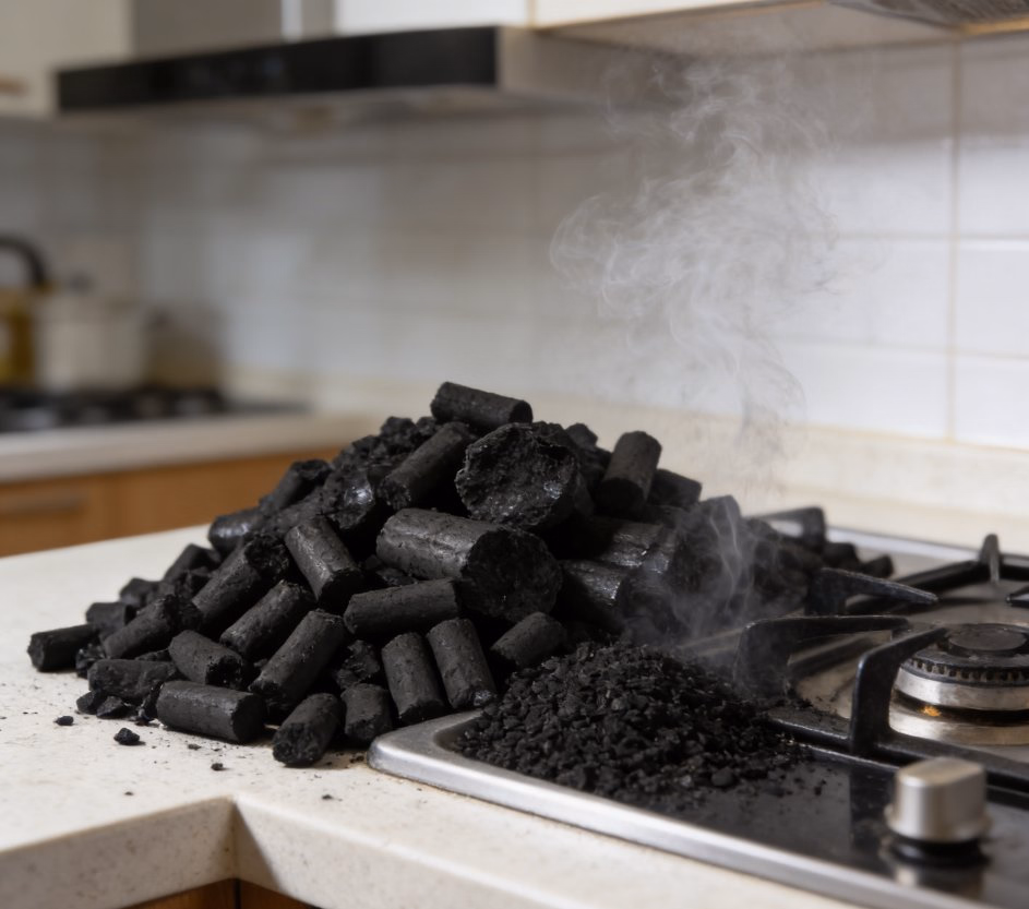Versatile Black Activated Carbon for Effective Industrial Chemical Absorption