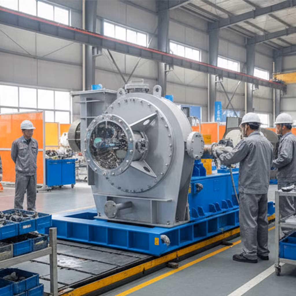 Power Frequency Steam Compressor for Pharmaceutical Wastewater Treatment with Split Base