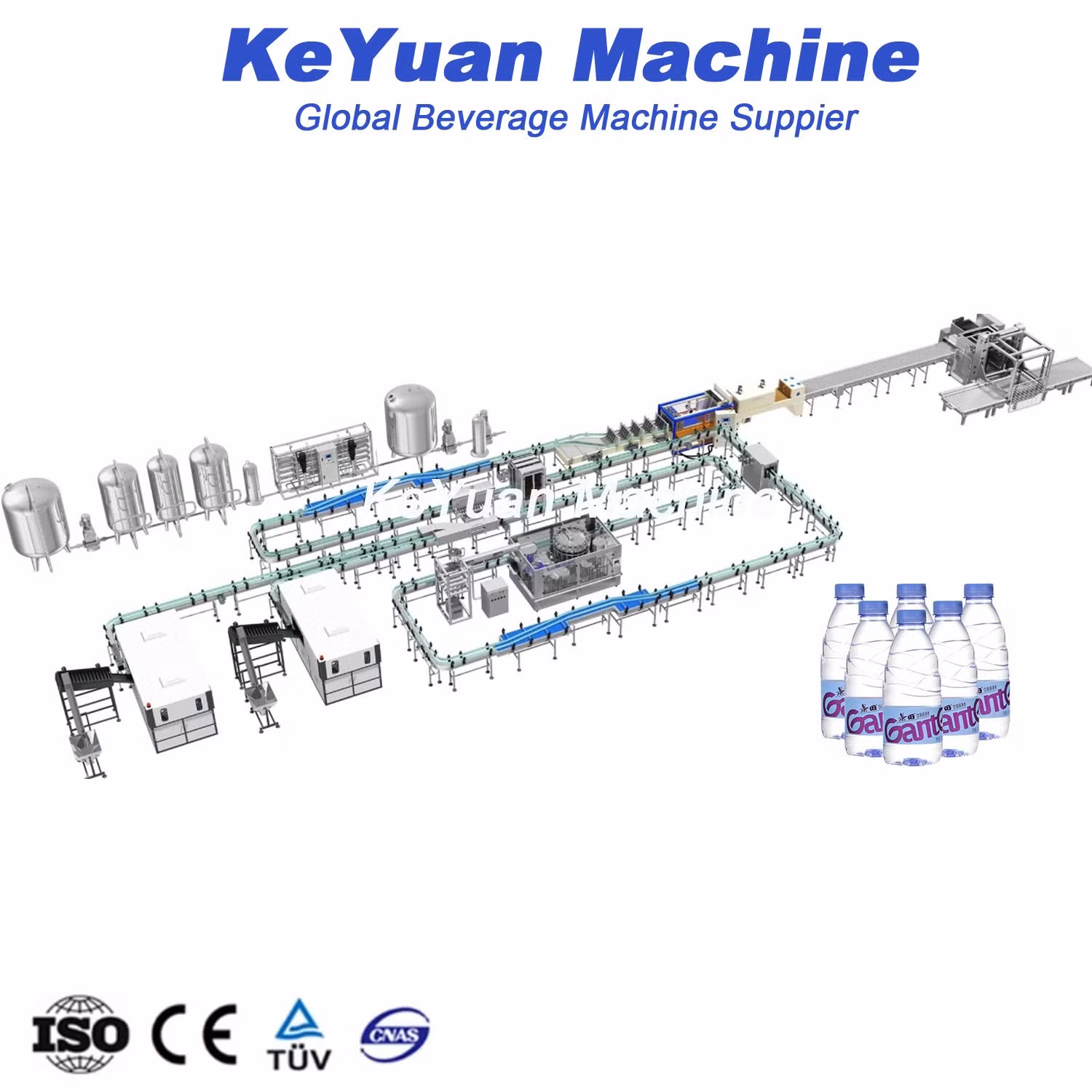 High Quality Good Price Xgf bph Automatic 0.5-2L Water Bottle 3in1 Washing Filling Capping and Labeling Machine Whole Bottling Line Price
