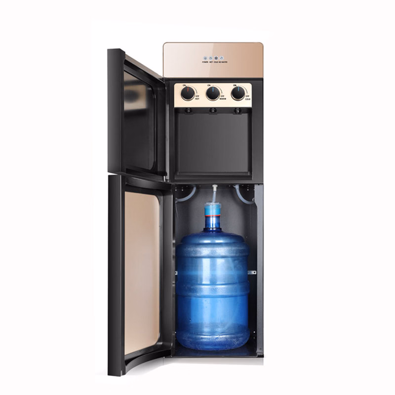 Modern Simple Household Standing Double Door Electronic Refrigeration Four Color Optional Water Dispenser
