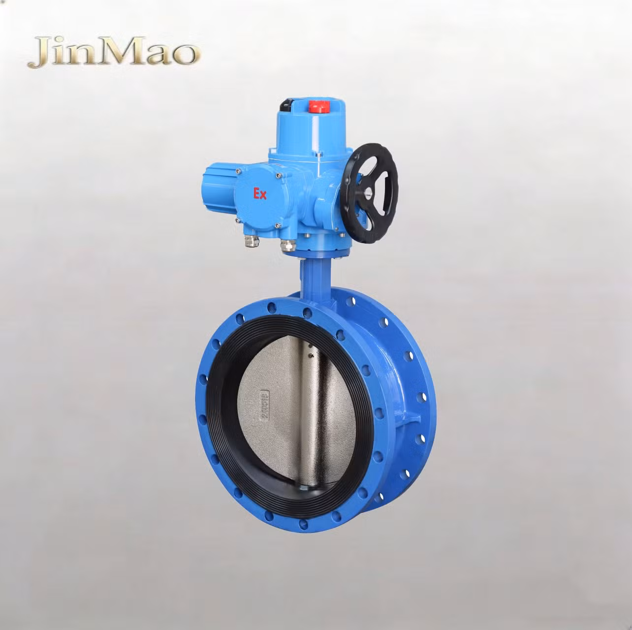 Double Eccentric Butterfly Valve for Municipal Water Supply with DN600, Pn16 Rating, Ductile Iron Body and Electric Actuator