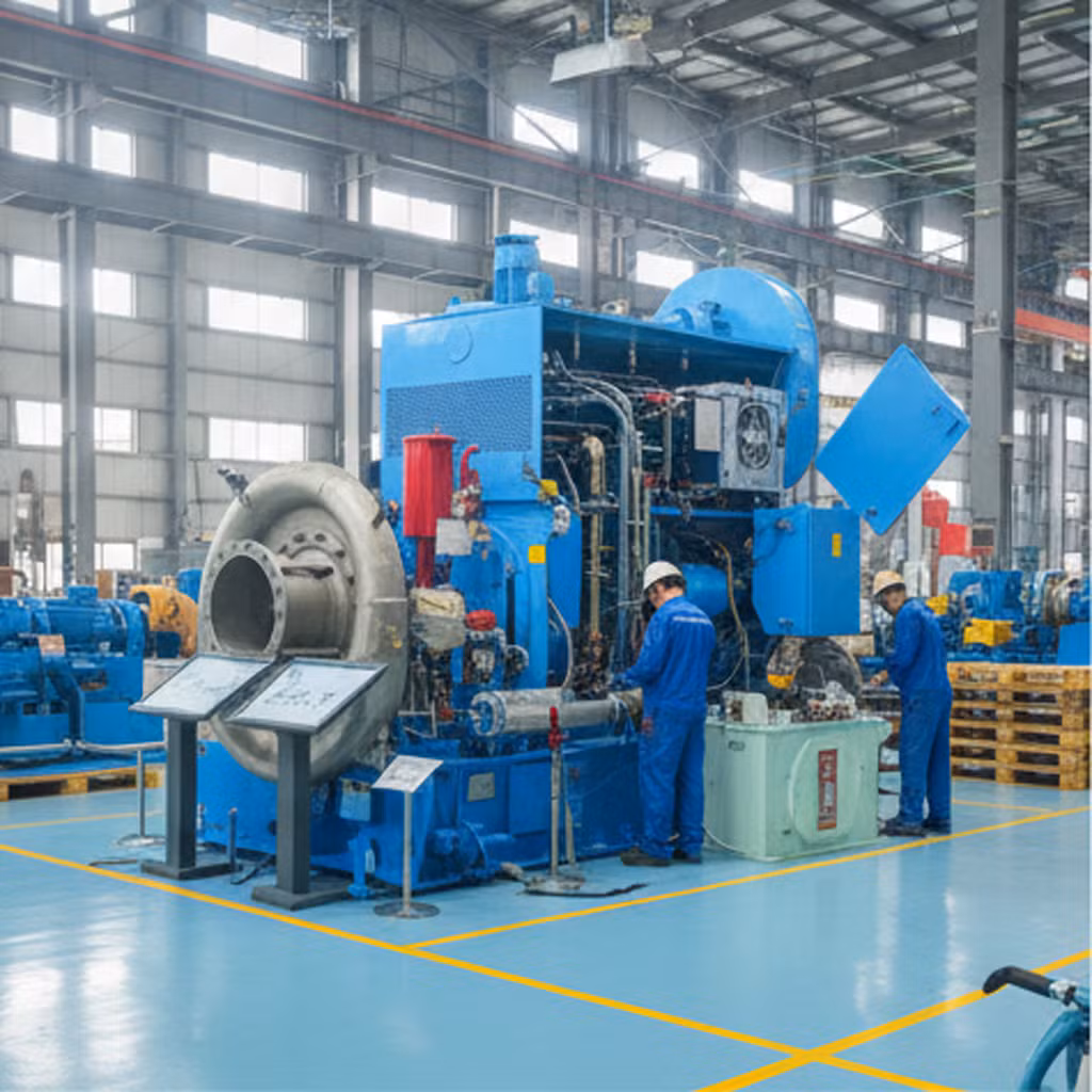 Streamlined Steam Compressor for Pharmaceutical Wastewater Treatment with Adjustable Vanes