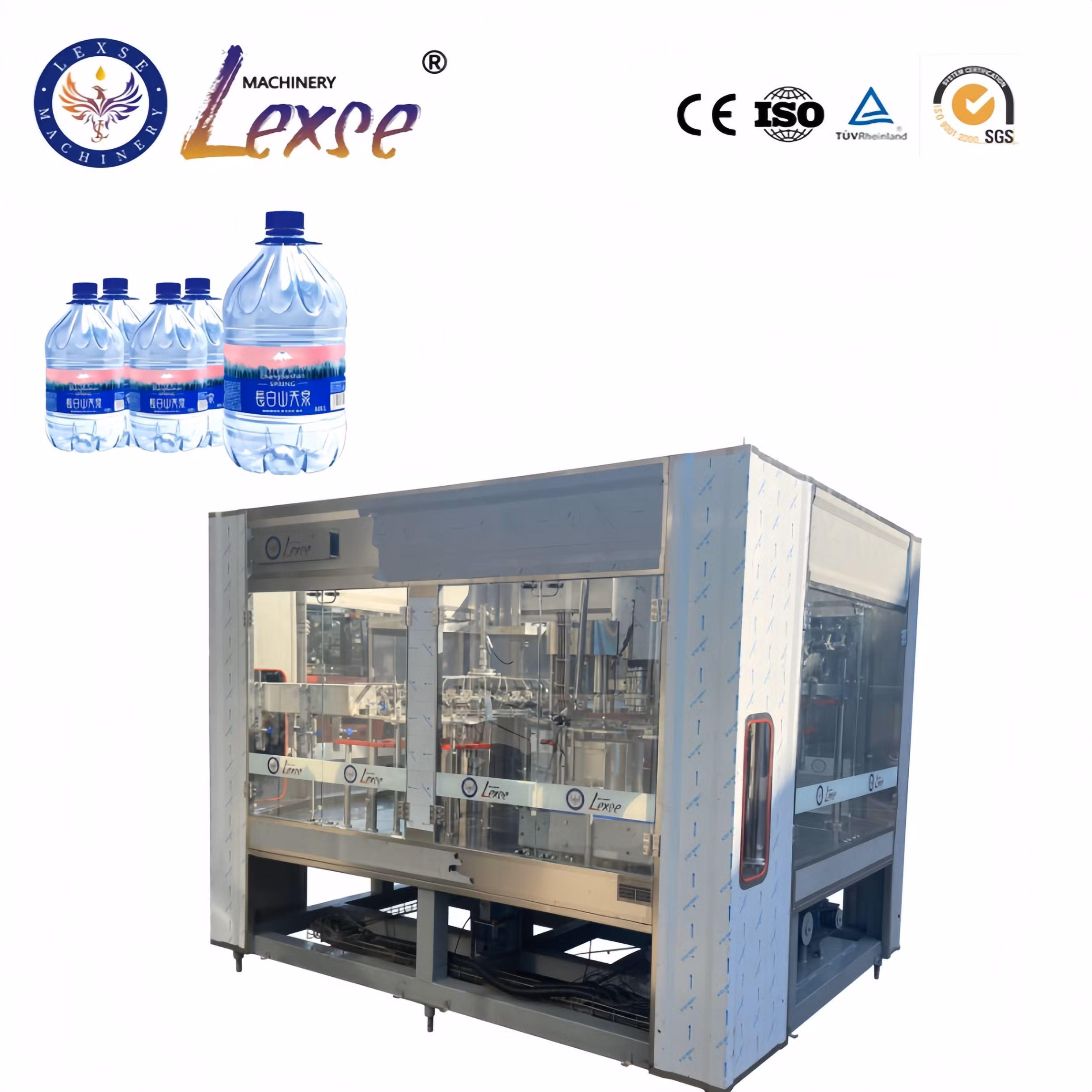 Full Automatic Plastic Bottle Mineral / Pure / Drinking Water Full Line with Industrial RO Water Treatment System Filling Bottling Production Machine