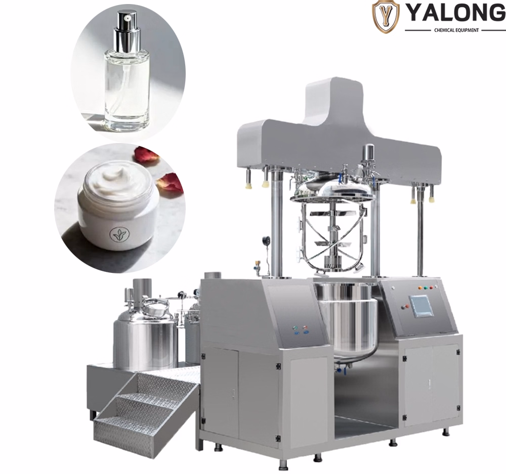 Stainless Steel Pharmaceutical Cream Vacuum Emulsifying Machine with Hydraulic Lift