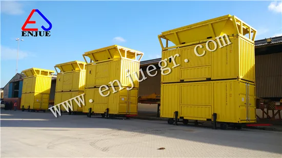 Movable Type Port Use 20feet/50kg 100kg 1ton Containerized Weighting and Bagging Unit for Grain Fert